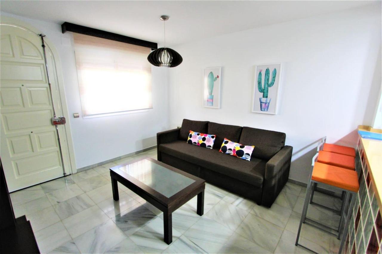 Apartamento Andalucia - A 100 Metros De La Playa, Camino Recto Sin Cuestas - Piscina 贝纳尔马德纳 外观 照片