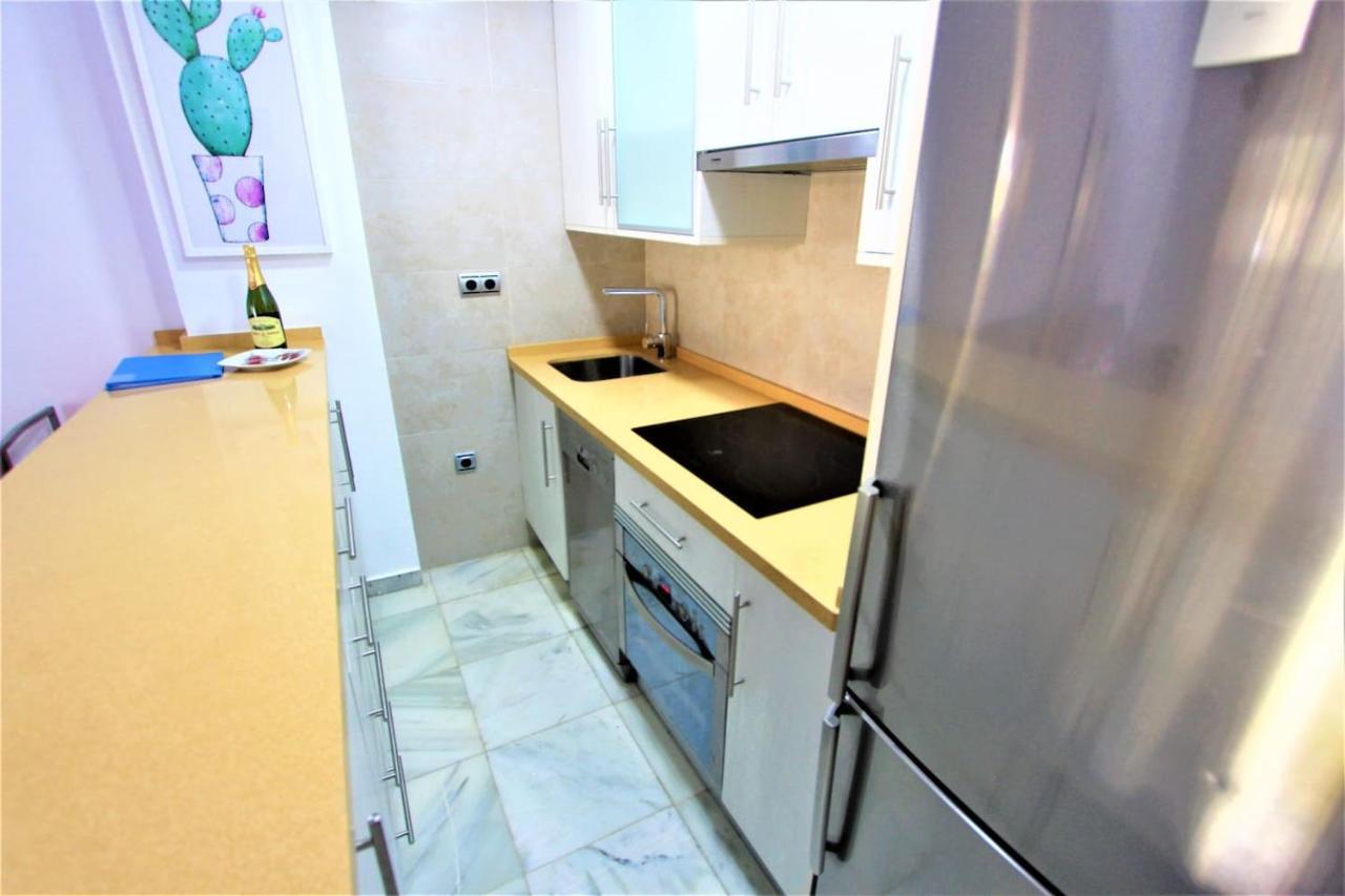 Apartamento Andalucia - A 100 Metros De La Playa, Camino Recto Sin Cuestas - Piscina 贝纳尔马德纳 外观 照片